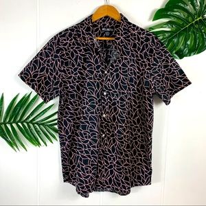 WELLINGTON Men’s Peach N Pink Graphic ButtonDown